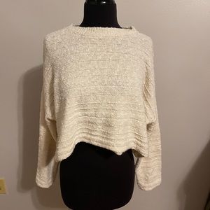 Cream Cropped Sweater